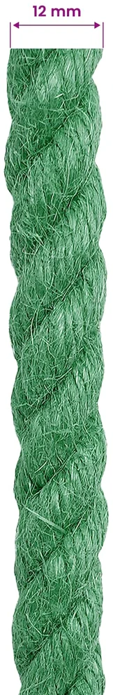 Džiuto virvė 12 mm Žalia 100% Tossa jutas