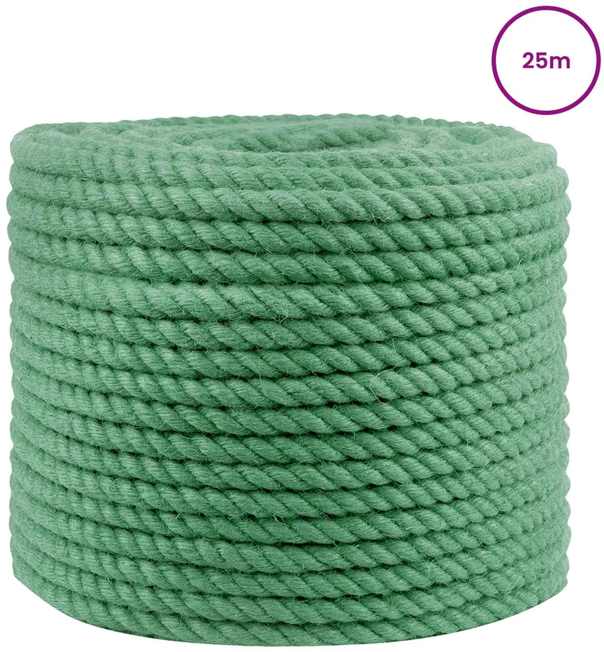 Džiuto virvė 14 mm Žalia 100% Tossa jutas