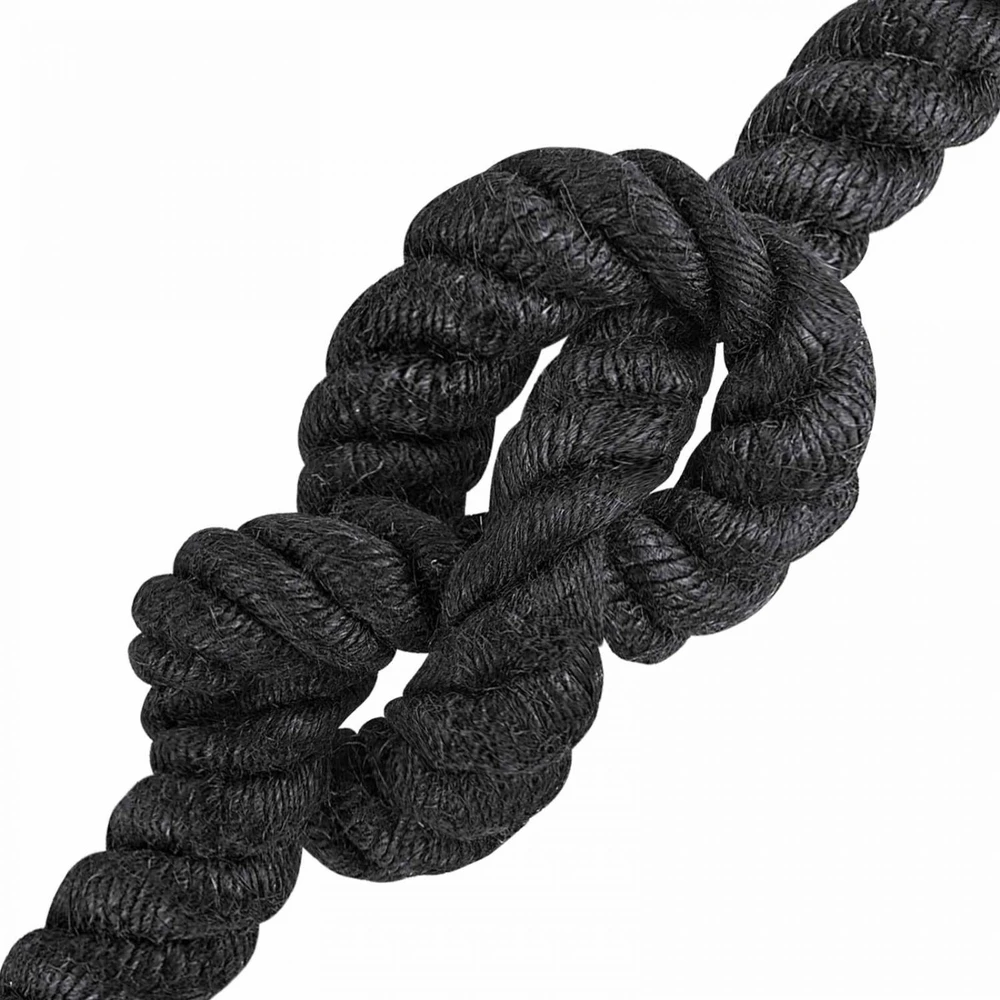 Džiuto virvė 24 mm Juoda 100% Tossa jutas