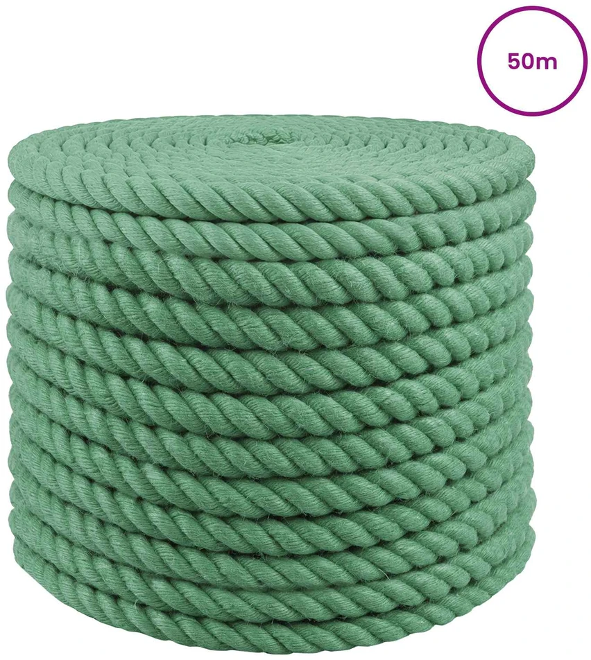 Džiuto virvė 24 mm Žalia 100% Tossa jutas