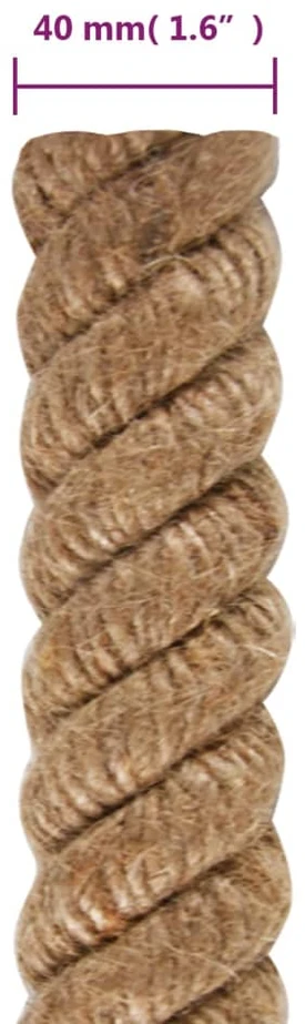 Džiuto virvė, 25 m ilgio, 40 mm storio