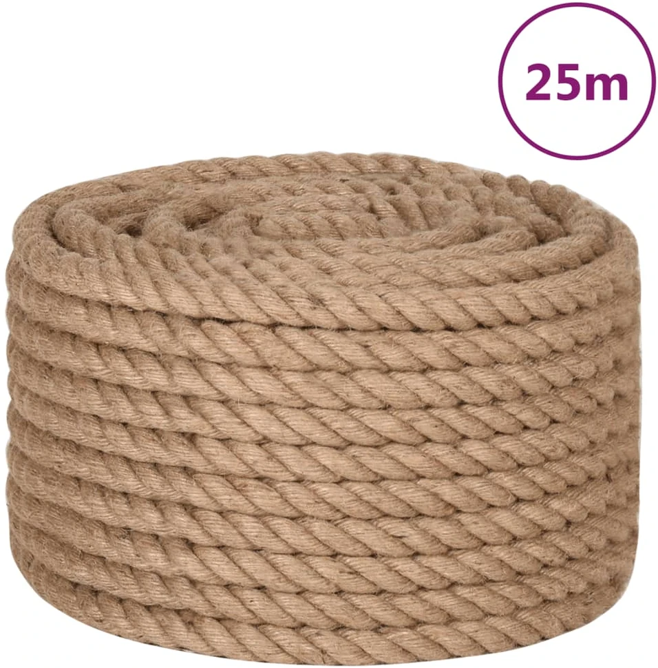 Džiuto virvė, 25m ilgio, 20mm storio