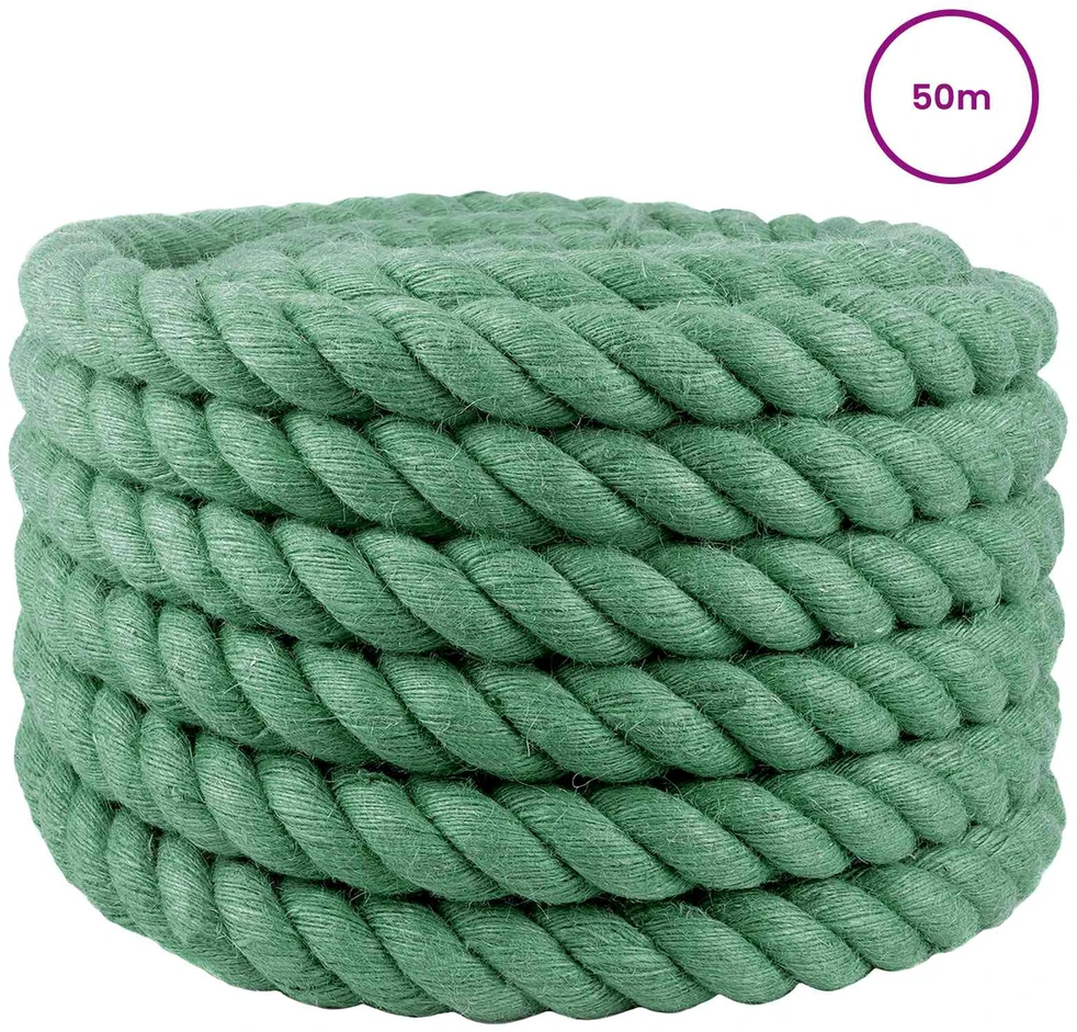 Džiuto virvė 30 mm Žalia 100% Tossa jutas