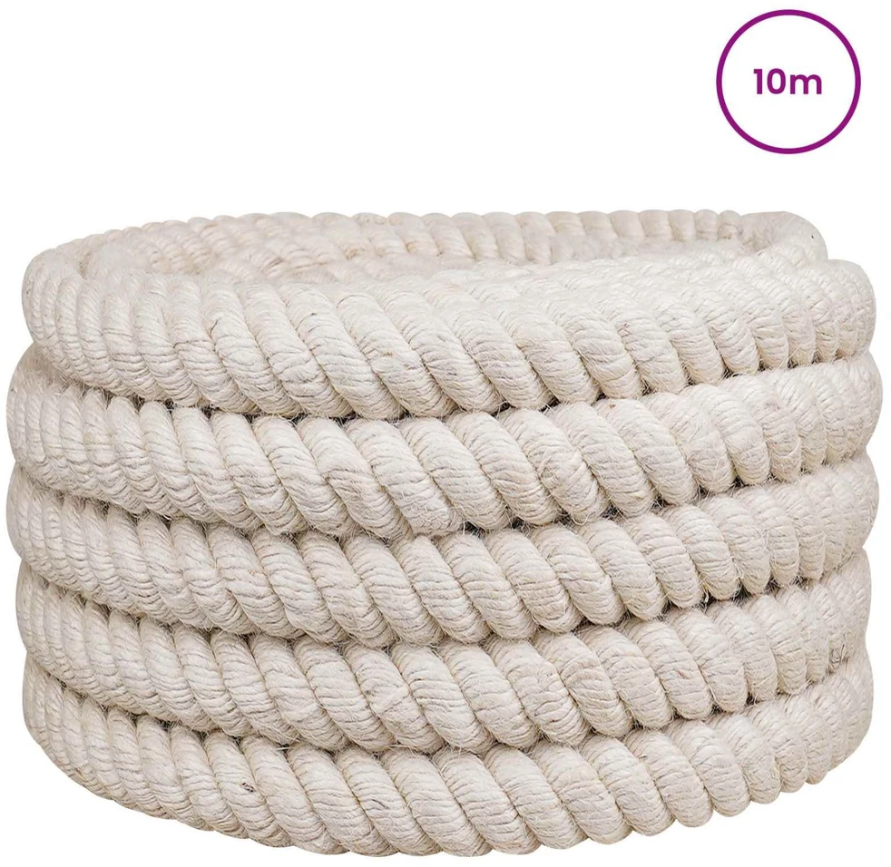 Džiuto virvė 36 mm Balta 100% Tossa jutas