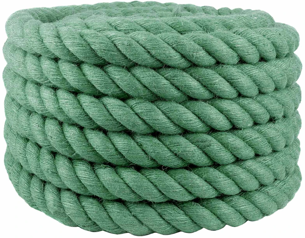 Džiuto virvė 36 mm Žalia 100% Tossa jutas