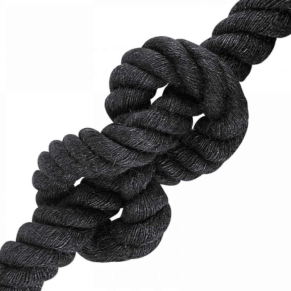 Džiuto virvė 40 mm Juoda 100% Tossa jutas