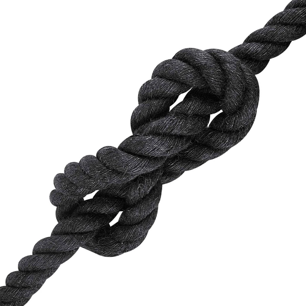 Džiuto virvė 40 mm Juoda 100% Tossa jutas
