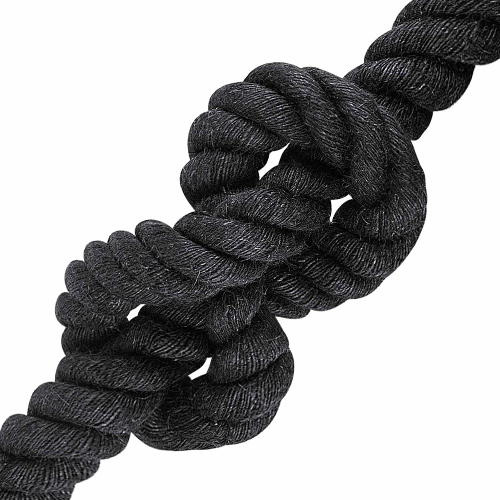 Džiuto virvė 400 mm 5 m Juoda 100% Tossa jutas