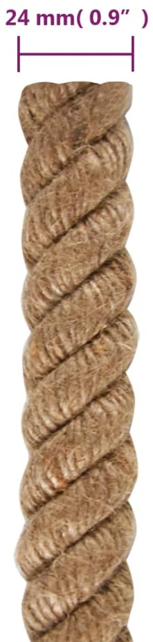 Džiuto virvė, 50 m ilgio, 24 mm storio