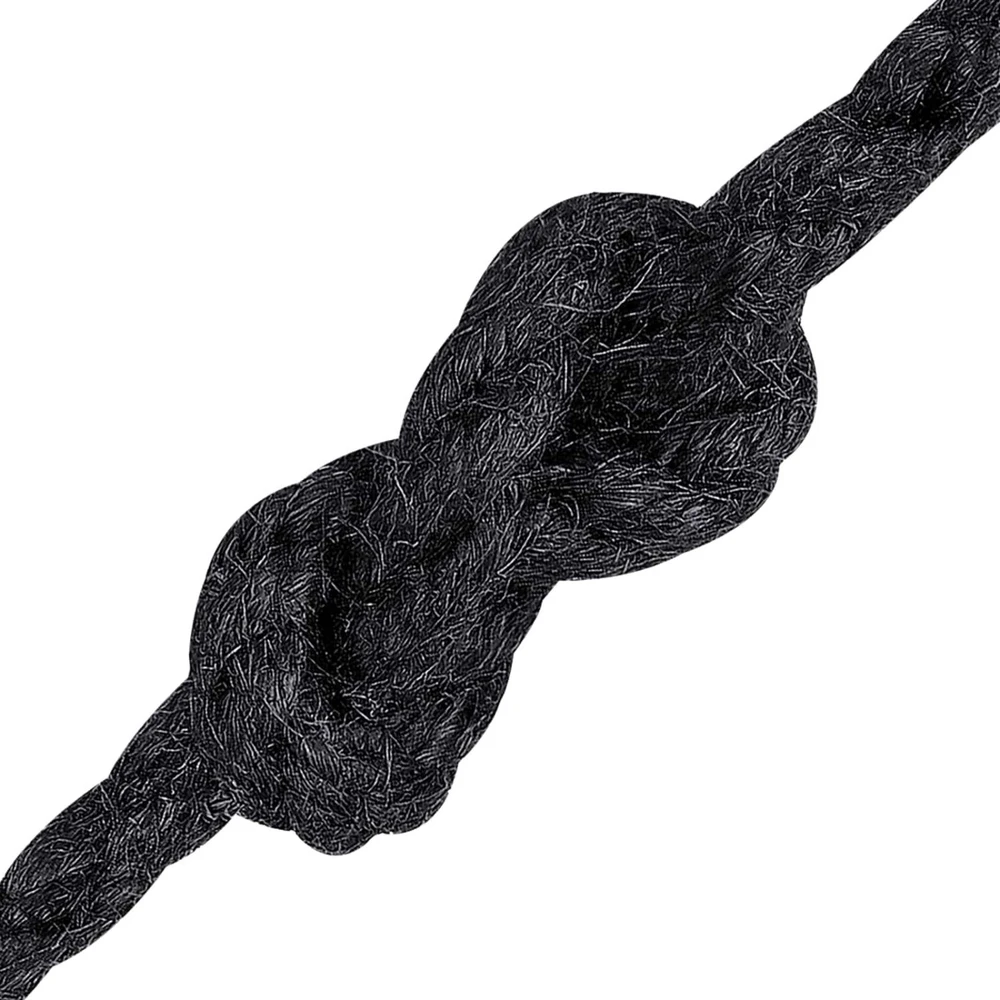 Džiuto virvė 6 mm Juoda 100% Tossa jutas