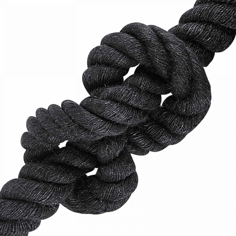 Džiuto virvė 60 mm Juoda 100% Tossa jutas