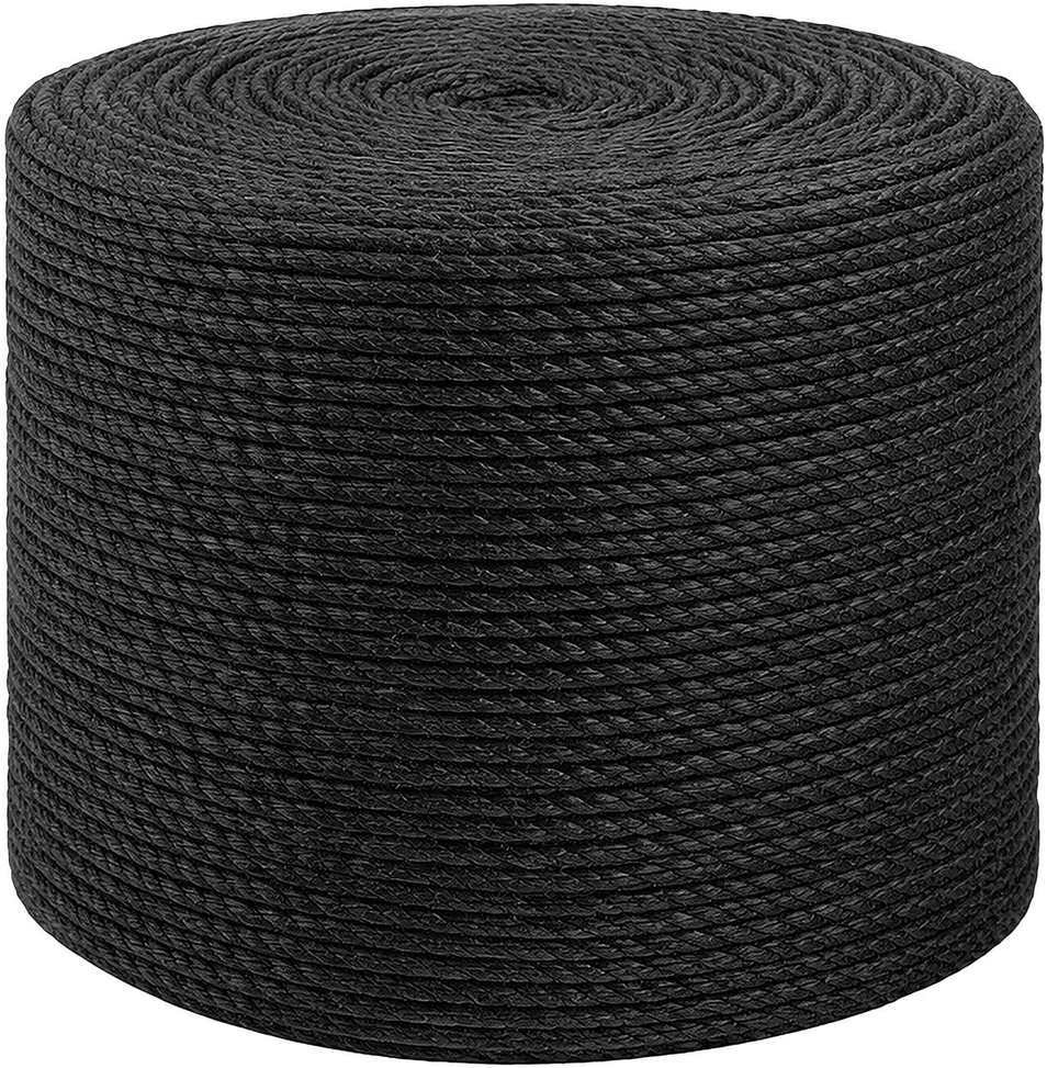Džiuto virvė 8 mm Juoda 100% Tossa jutas