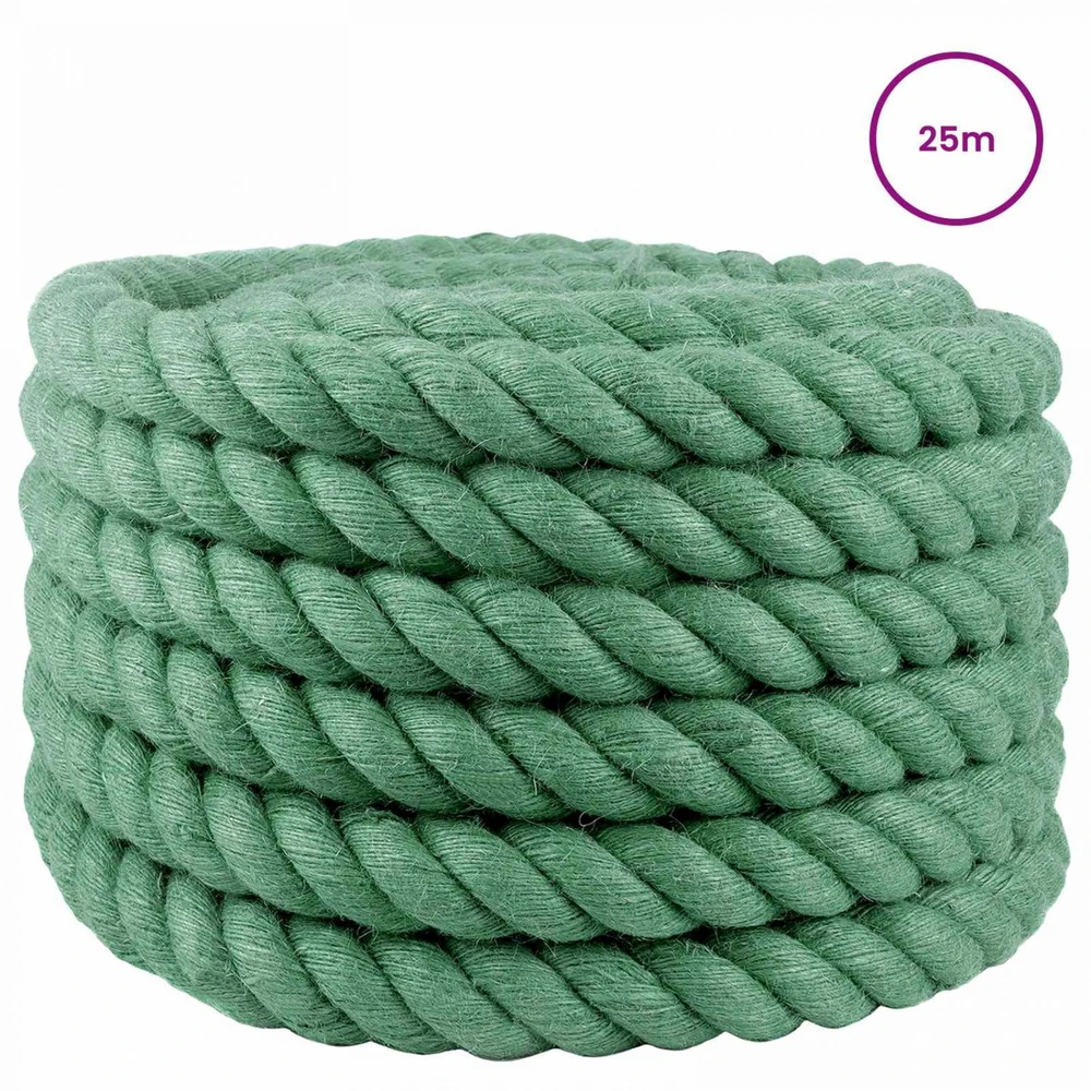 Džiuto virvė 40 mm Žalia 100% Tossa jutas