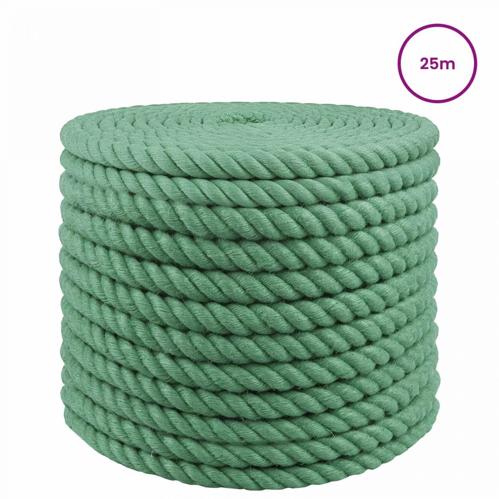 Džiuto virvė 24 mm Žalia 100% Tossa jutas