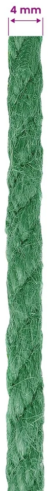 4 mm Žalia 100% Tossa jutas