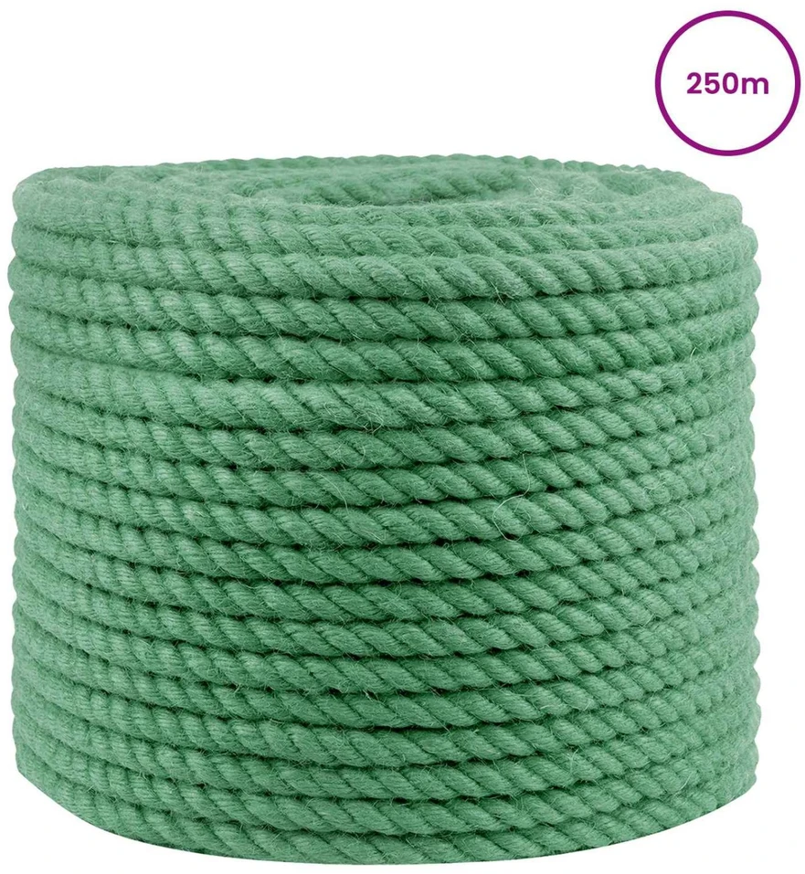Džiuto virvė 14 mm Žalia 100% Tossa jutas