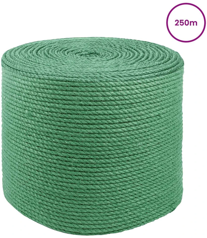 Džiuto virvė 6 mm Žalia 100% Tossa jutas