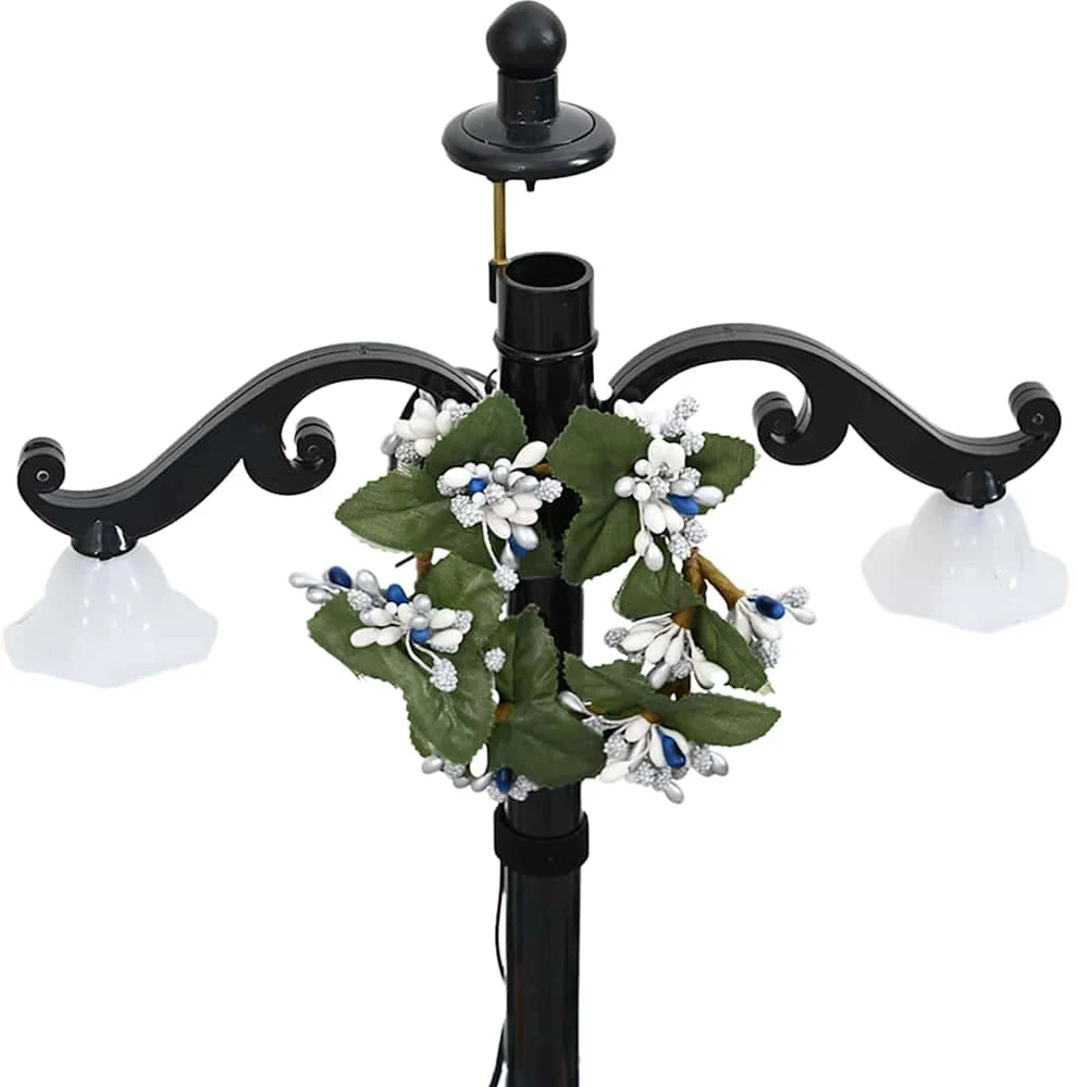 Eglutė su sniego funkcija ir skėčio pagrindu, mėlyna, 75cm, PVC