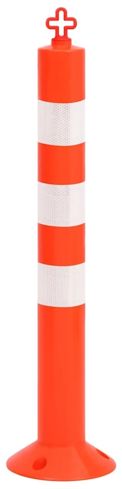 Eismo reguliavimo stulpeliai su grandine, 4vnt., 75cm, PE