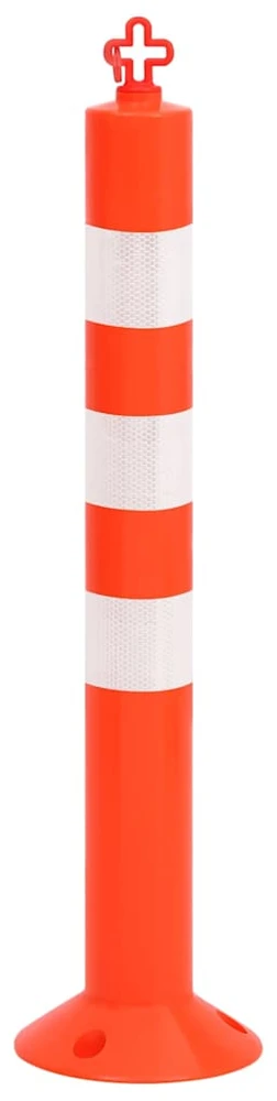 Eismo reguliavimo stulpeliai su grandine, 4vnt., 75cm, PE