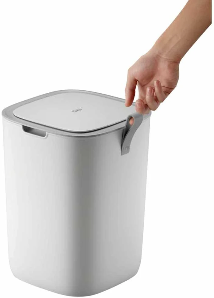 EKO Smart Šiukšliadėžė su jutikliu Morandi, baltos spalvos, 12l