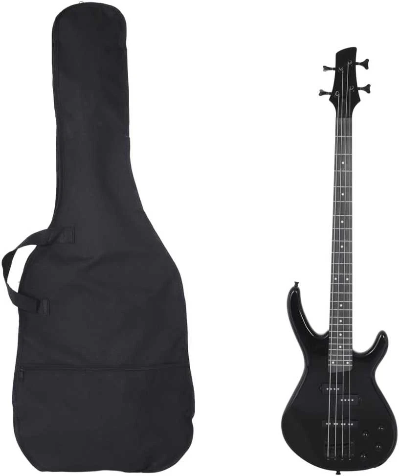Elektrinė bosinė gitara pradedantiesiems, juoda, 4/4 46"