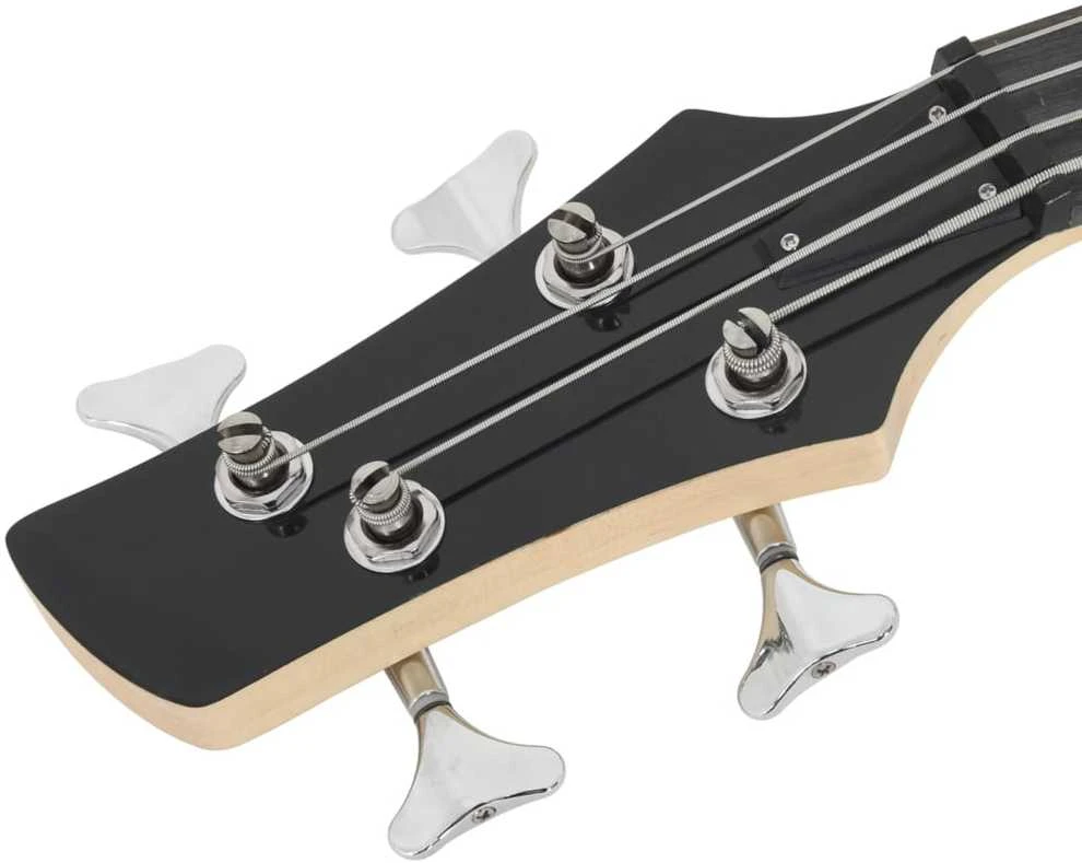 Elektrinė bosinė gitara pradedantiesiems, mėlyna/juoda, 4/4 46"