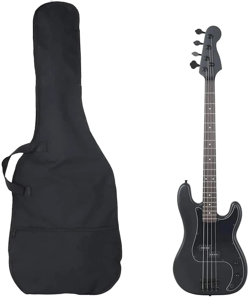 Elektrinė bosinė gitara pradedantiesiems, juoda, 4/4 46"