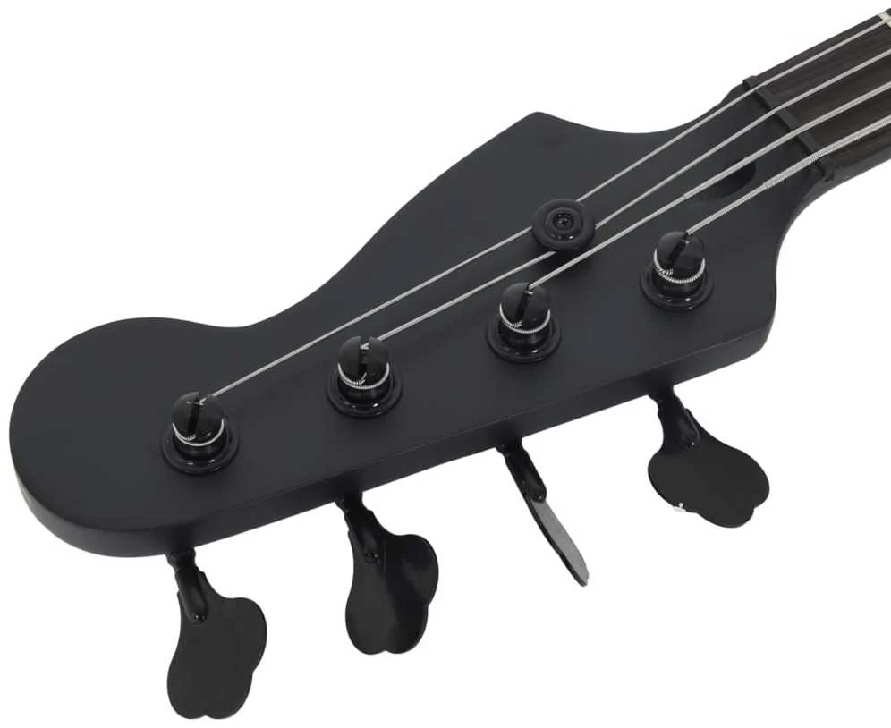 Elektrinė bosinė gitara pradedantiesiems, juoda, 4/4 46"