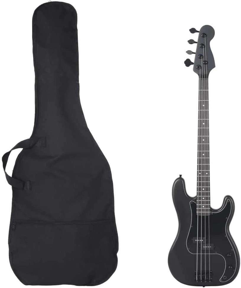 Elektrinė bosinė gitara pradedantiesiems, juoda, 4/4 46"