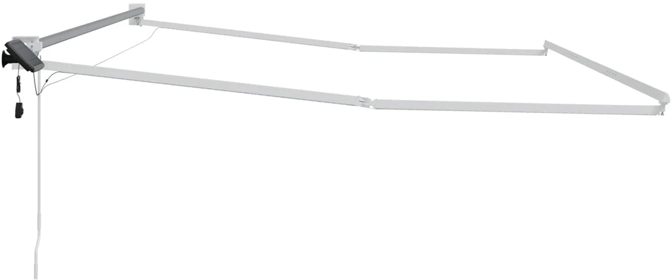 Manual Awning Frame with Solar LED 4,5 x 3 m Balta
