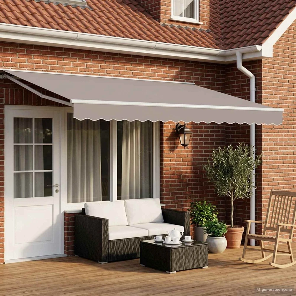 Elektrinė ištraukiama markizės sistema Baltas 4,5 × 3 m Plienas