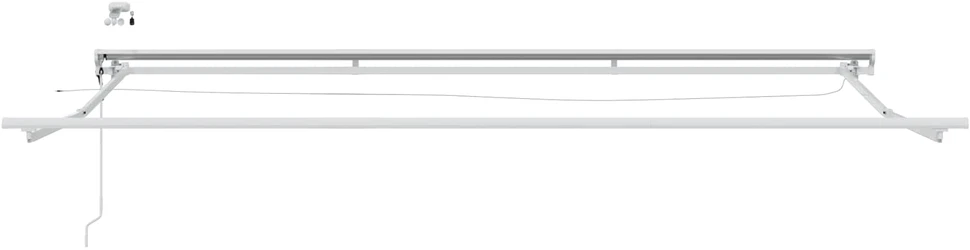 Elektrinė ištraukiama pavėsinė Antracito ir baltos 4 x 2 m