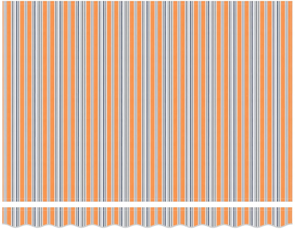 Elektrinė ištraukiama pavėsinė Mėlynas ir Oranžinis 3,5 x 2,5 m
