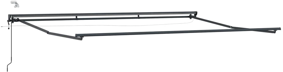 Elektrinė ištraukiama pavėsinė Ruda ir antracito 4 x 2 m