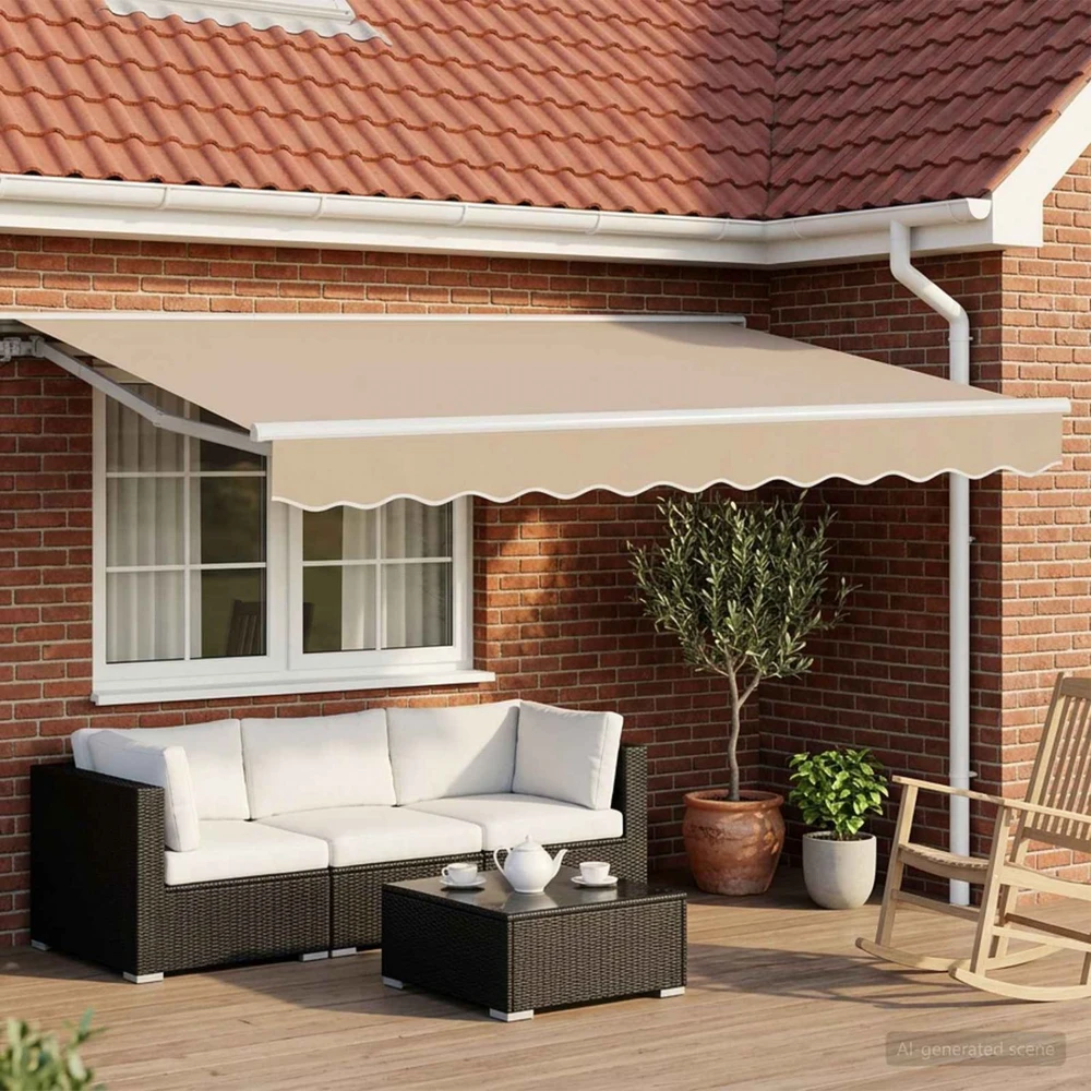 Elektrinė ištraukiama pavėsinė Smėlio 3 x 2,5 m