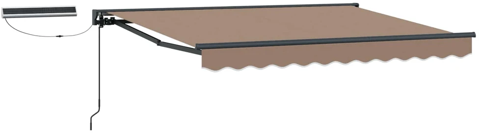 Elektrinė ištraukiama pavėsinė Taupe 3 x 2,5 m