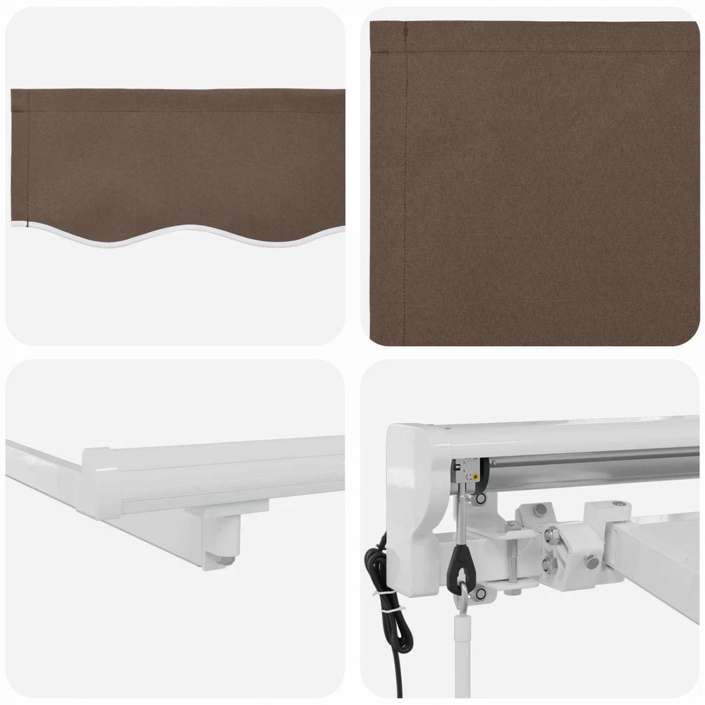 Elektrinė ištraukiama pavėsinė Taupe 3,5 x 2 m