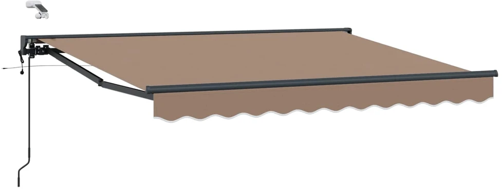 Elektrinė ištraukiama pavėsinė Taupe 3,5 x 2 m