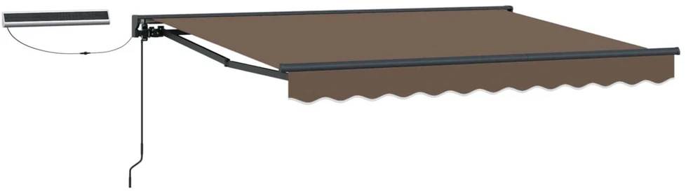 Elektrinė ištraukiama pavėsinė Taupe 4 x 2 m