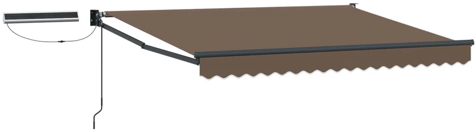 Elektrinė ištraukiama pavėsinė Taupe 4 x 2 m