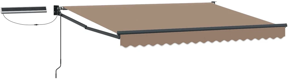 Elektrinė ištraukiama pavėsinė Taupe 4,5 × 3 m