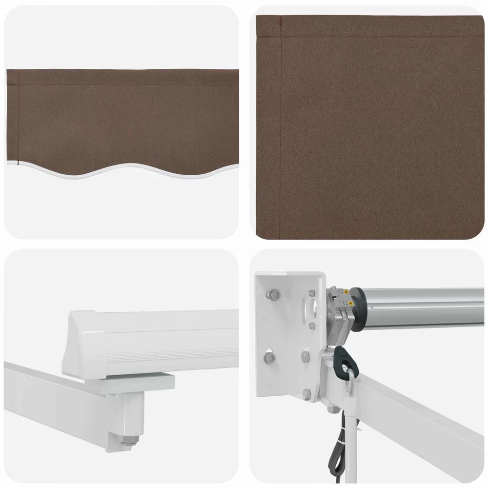 Elektrinė ištraukiama pavėsinė Taupe