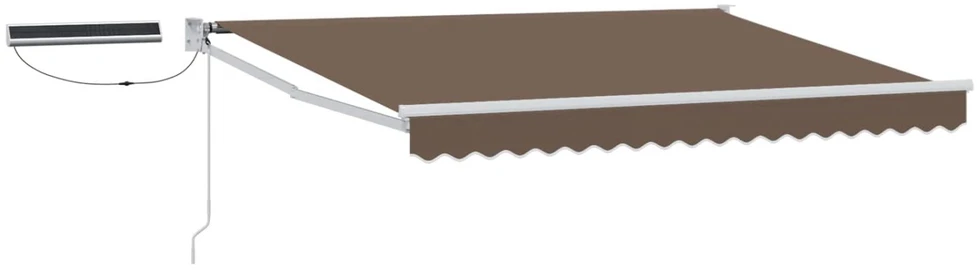 Elektrinė ištraukiama pavėsinė Taupe 4 x 2 m