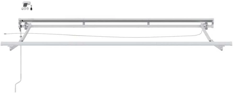 Elektrinė markizė su LED apšvietimu Baltas 3,5 x 2,5 m