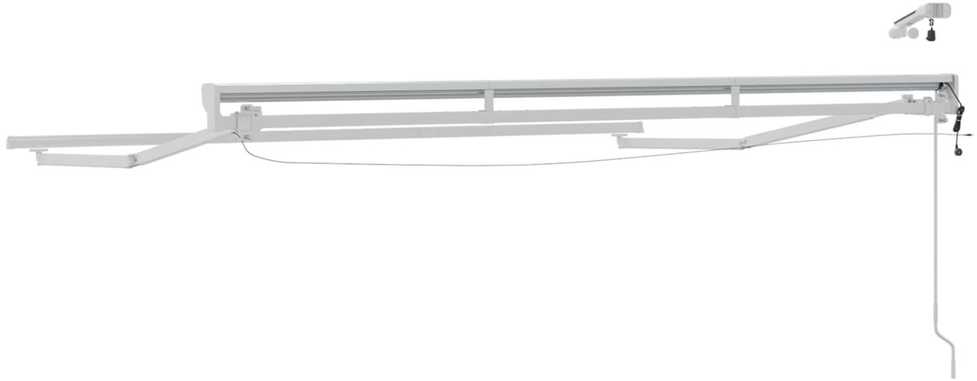 Elektrinė markizė su LED apšvietimu Baltas 3,5 x 2 m Aliuminis
