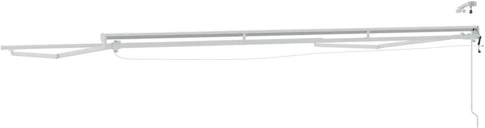 Elektrinė markizė su LED apšvietimu Baltas 4 x 2 m Aliuminis