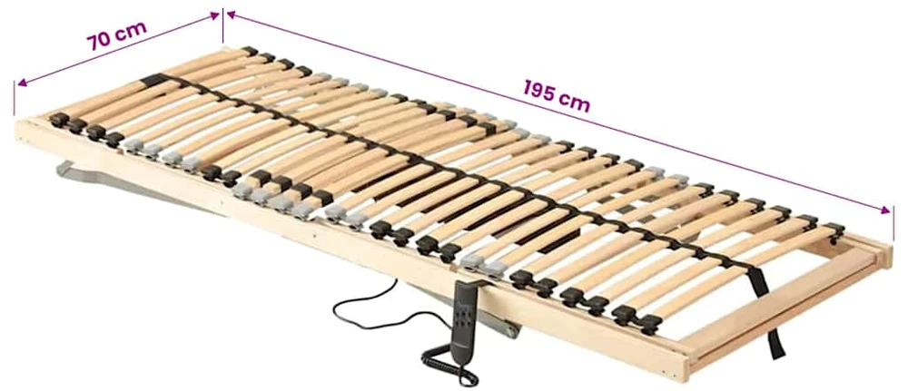 Elektrinės grotelės lovai su 28 lentjuostėmis, 80x200cm