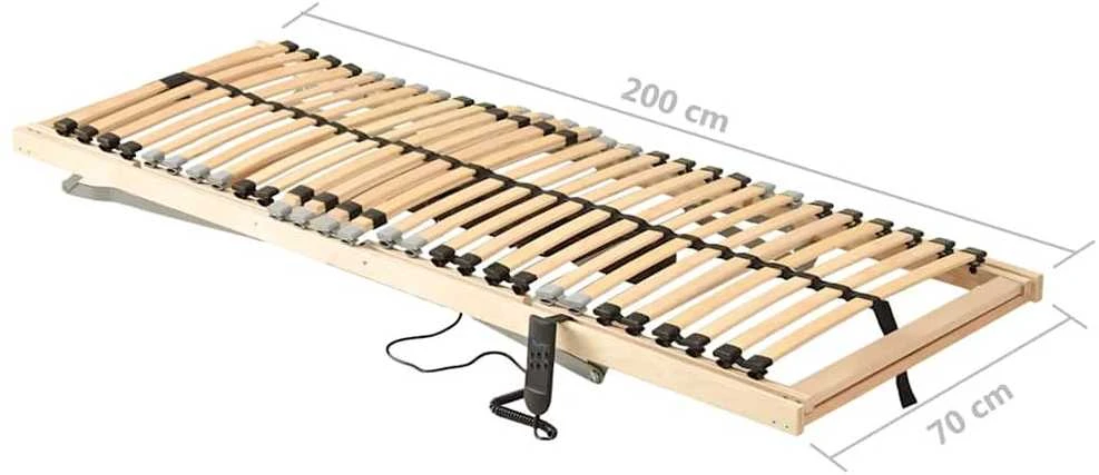 Elektrinės grotelės lovai su 28 lentjuostėmis, 70x200cm