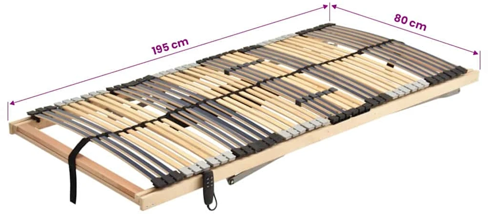 Elektrinės grotelės lovai su 42 lentjuostėmis, 80x200cm